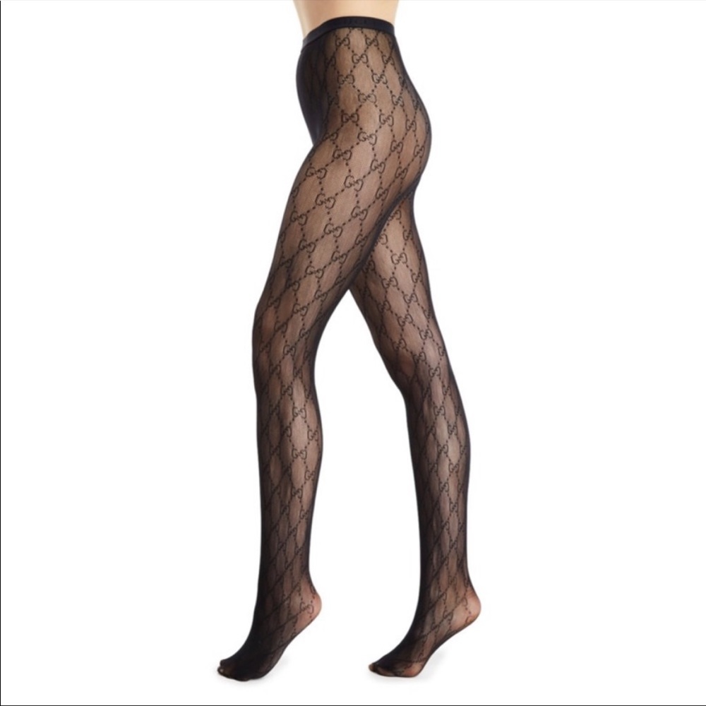 GUCCI PATTERN TIGHTS SUPREMELIS!! NWT